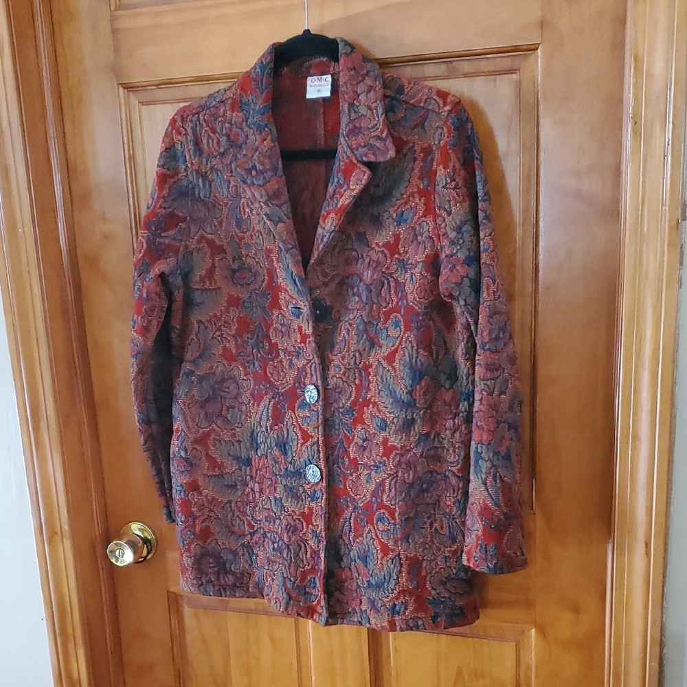 Women's Vintage CMC Tapestry Blazer Sz S